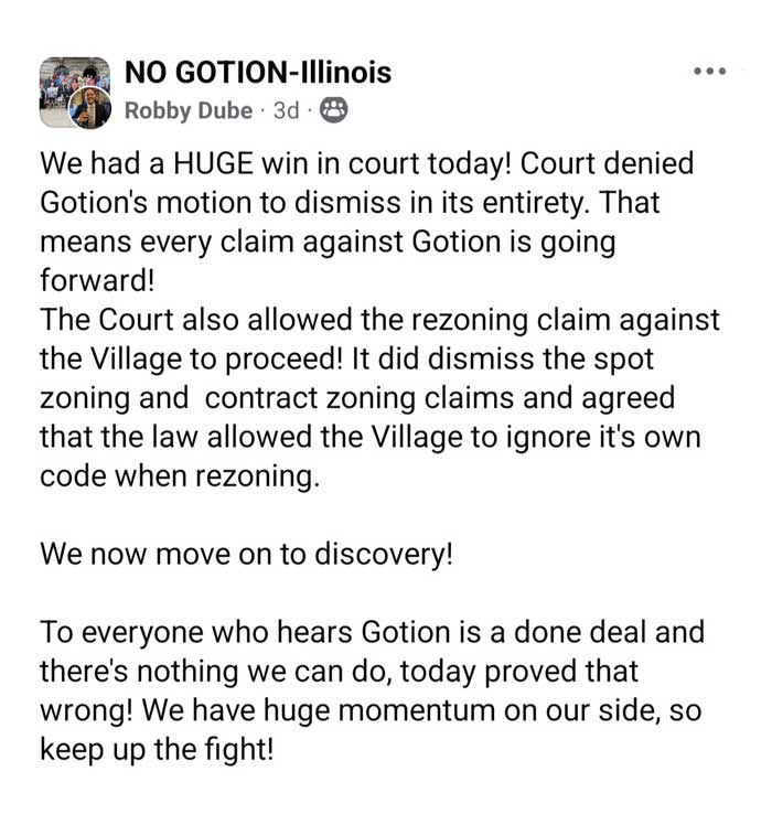 robby dube facebook post may 2025